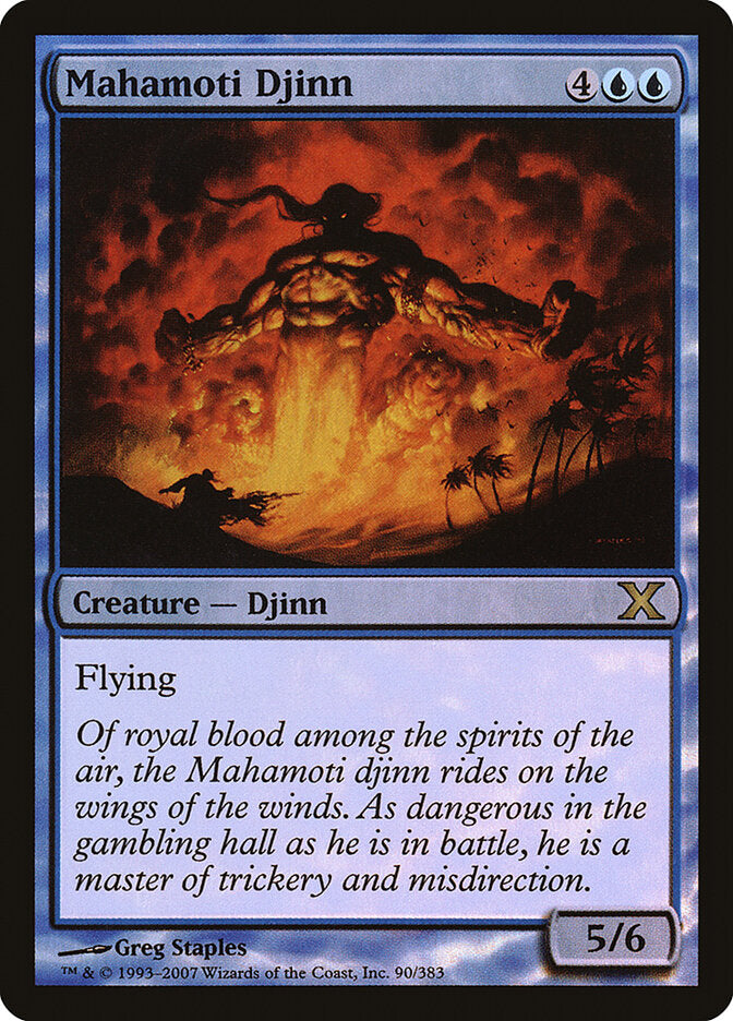 Gênio Mahamoti / Mahamoti Djinn - Magic: The Gathering - MoxLand