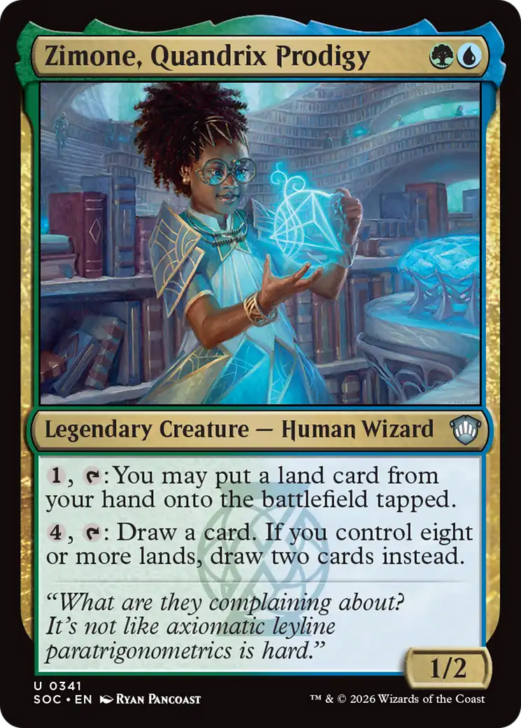 Zimone, Prodígio de Quandrix / Zimone, Quandrix Prodigy - Magic: The Gathering - MoxLand