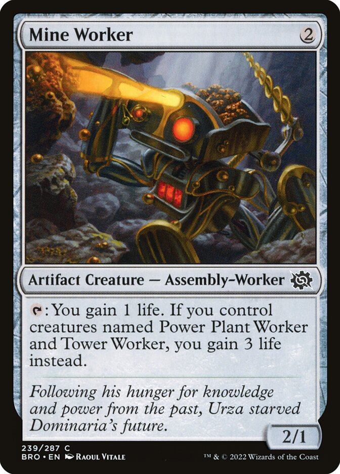 Operário da Mina / Mine Worker - Magic: The Gathering - MoxLand