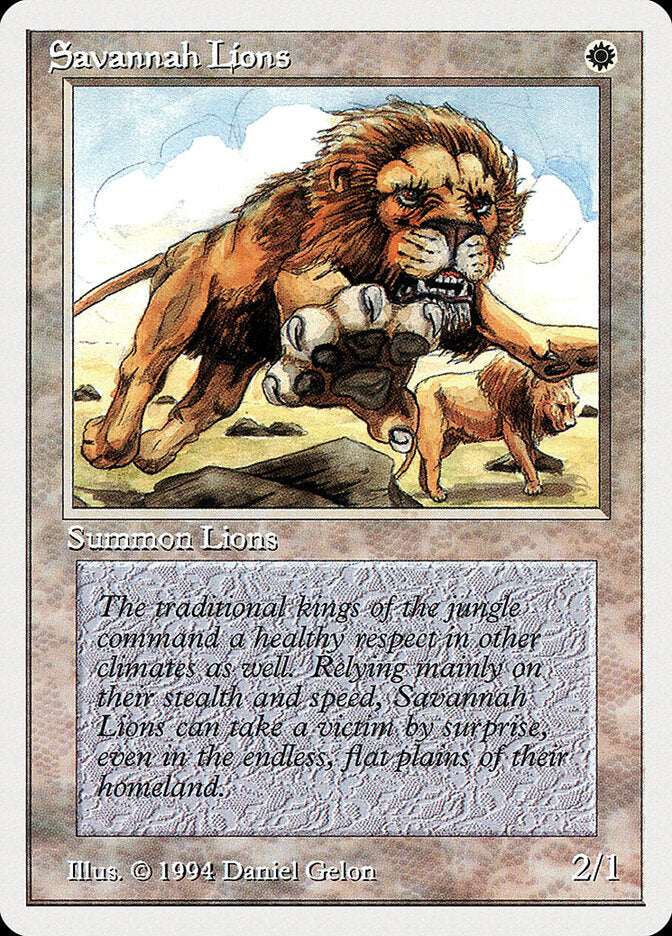 Leões da Savana / Savannah Lions - Magic: The Gathering - MoxLand