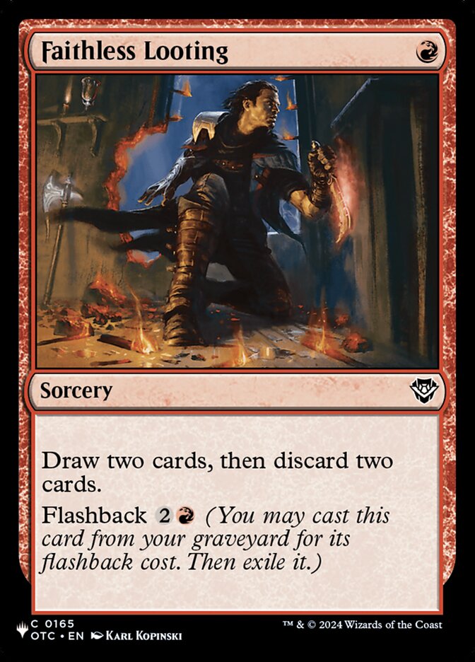 Pilhagem Infiel / Faithless Looting - Magic: The Gathering - MoxLand
