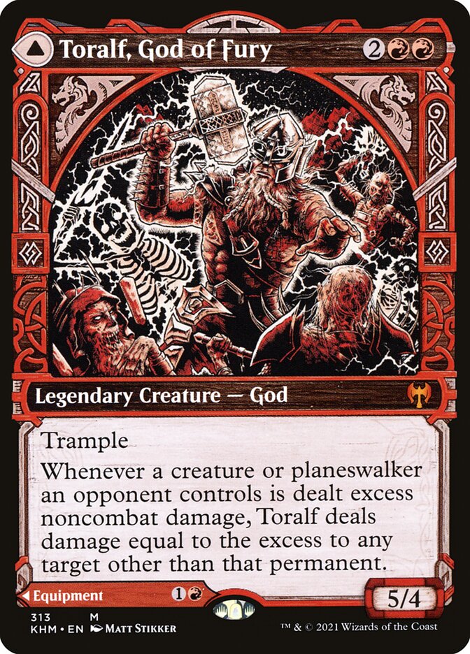 Toralf, Deus da Fúria / Toralf, God of Fury - Magic: The Gathering - MoxLand