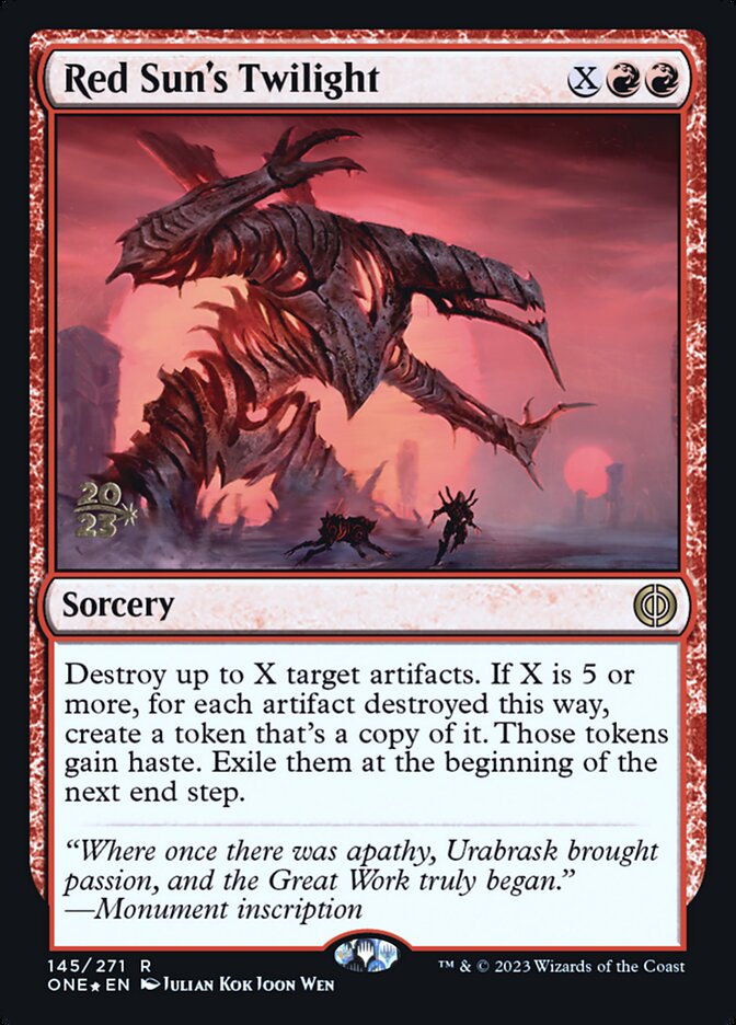 Crepúsculo do Sol Vermelho / Red Sun's Twilight - Magic: The Gathering - MoxLand