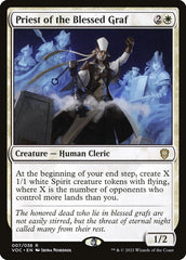 Sacerdotisa do Cemitério Abençoado / Priest of the Blessed Graf - Magic: The Gathering - MoxLand