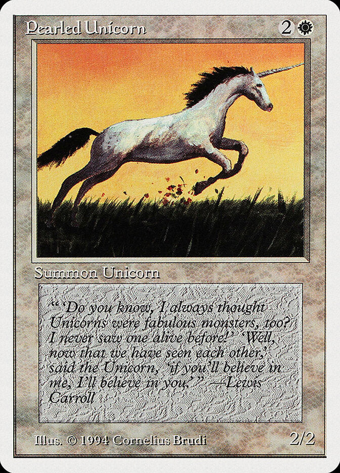 Unicórnio Perolado / Pearled Unicorn - Magic: The Gathering - MoxLand