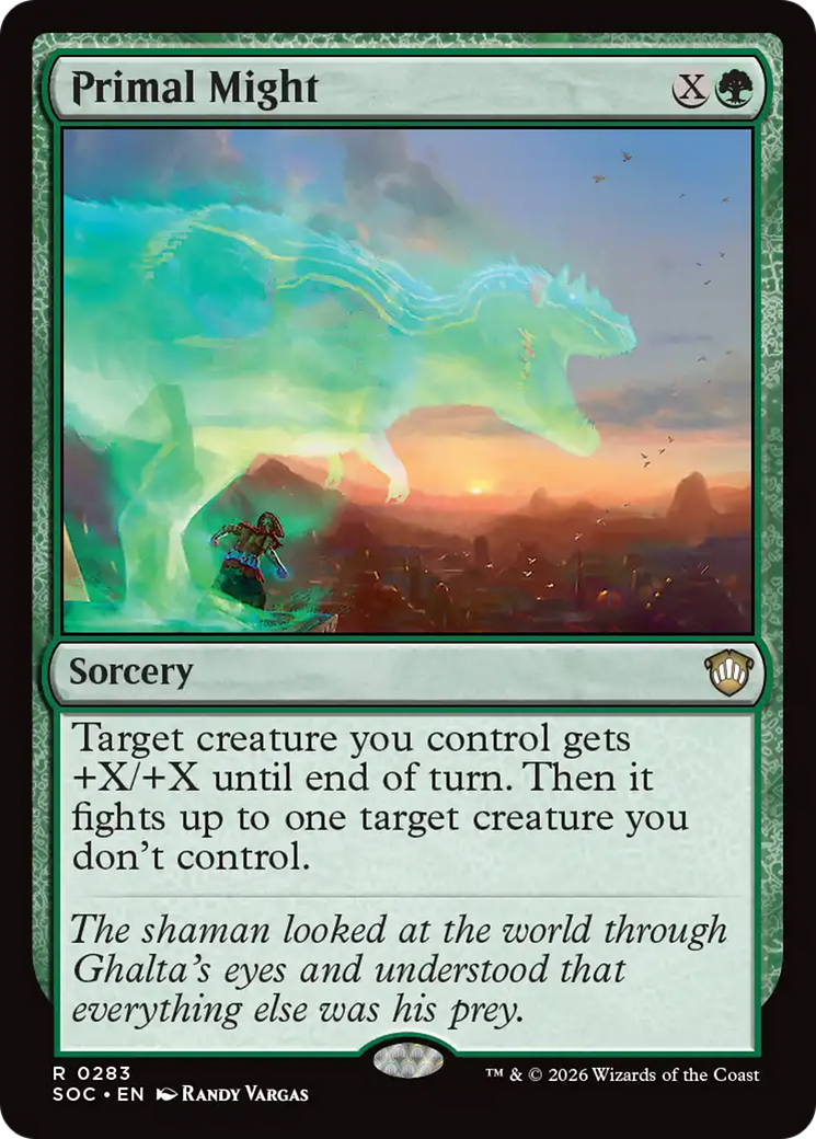 Força Primal / Primal Might - Magic: The Gathering - MoxLand