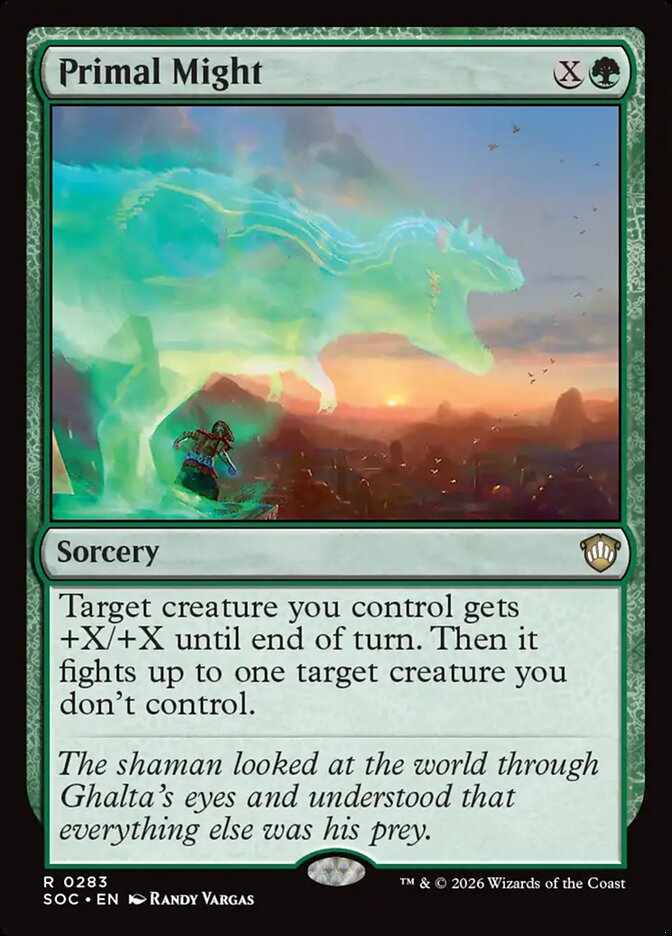 Força Primal / Primal Might - Magic: The Gathering - MoxLand