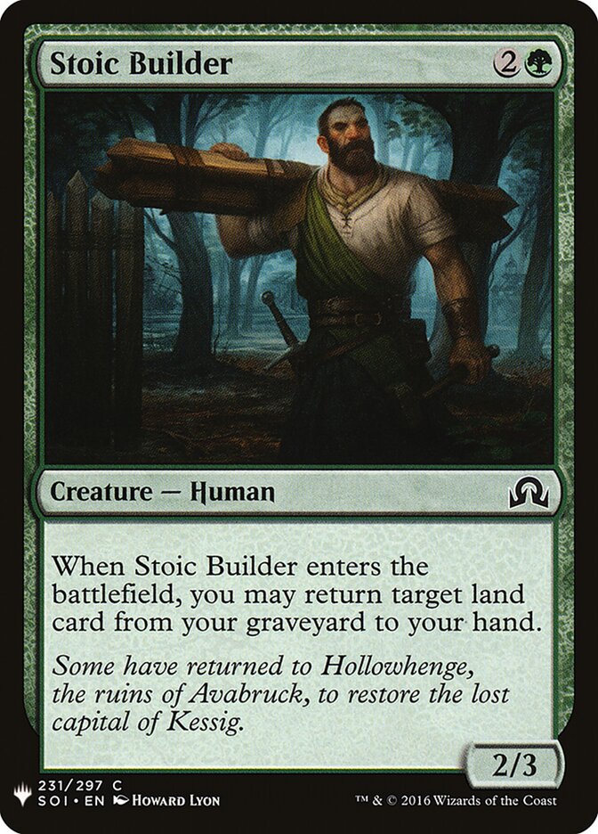 Construtor Estoico / Stoic Builder - Magic: The Gathering - MoxLand