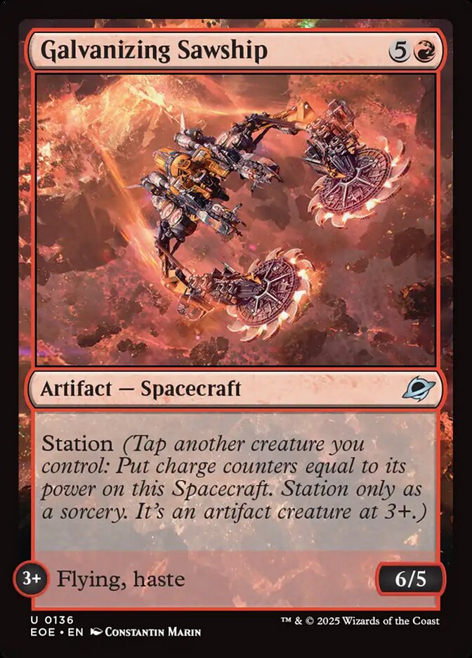 Nave-serra Galvanizante / Galvanizing Sawship - Magic: The Gathering - MoxLand