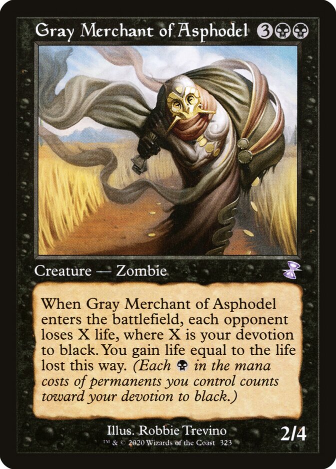 Mercador Cinzento de Asfódelos / Gray Merchant of Asphodel - Magic: The Gathering - MoxLand