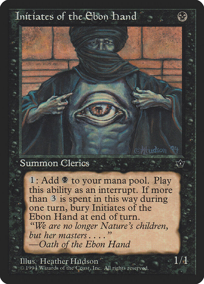 Iniciados da Mão de Ébano / Initiates of the Ebon Hand - Magic: The Gathering - MoxLand
