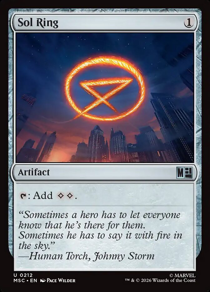 Anel Solar / Sol Ring - Magic: The Gathering - MoxLand