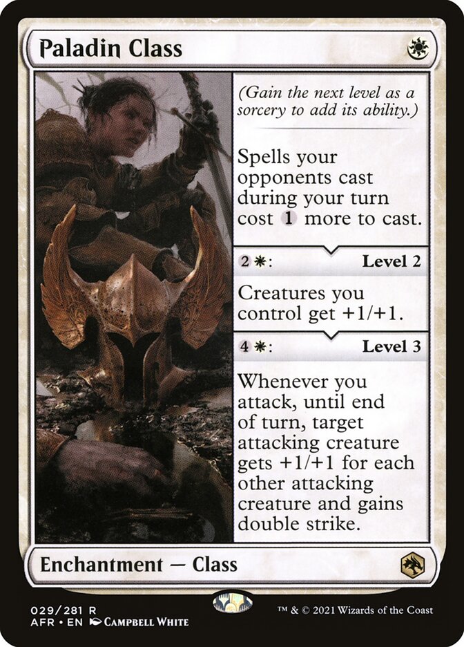 Classe: Paladino / Paladin Class - Magic: The Gathering - MoxLand