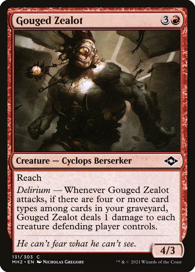 Zelote Goivado / Gouged Zealot - Magic: The Gathering - MoxLand