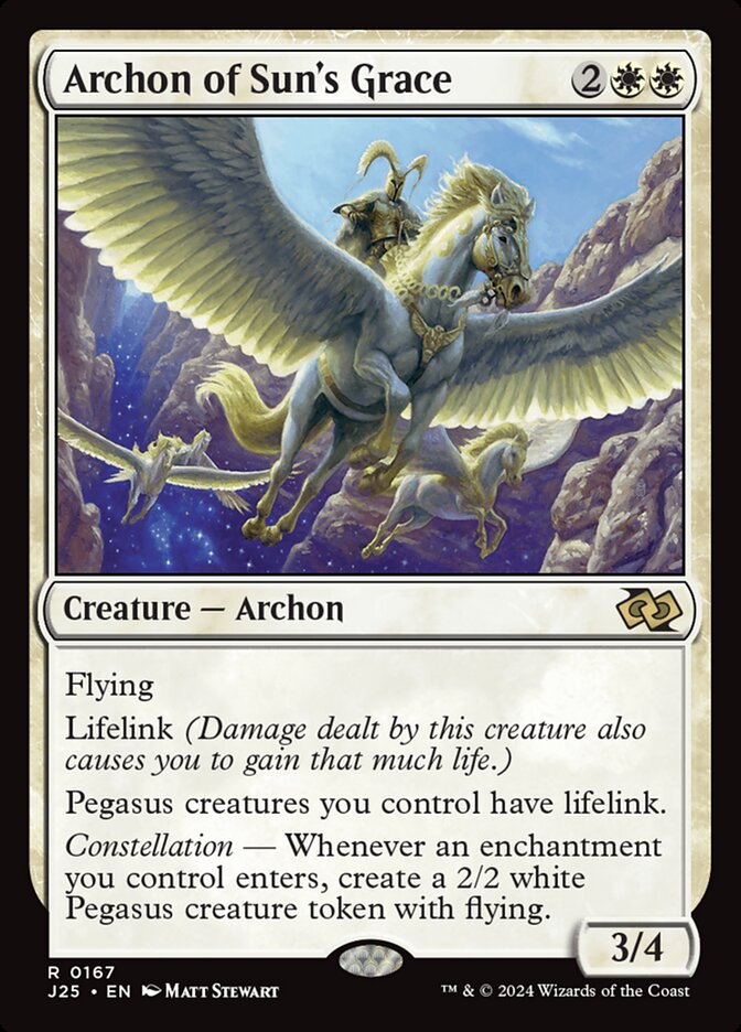 Arconte da Graça do Sol / Archon of Sun's Grace - Magic: The Gathering - MoxLand