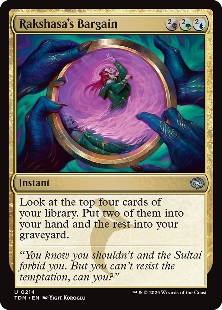 Barganha de Rakshasa / Rakshasa's Bargain - Magic: The Gathering - MoxLand