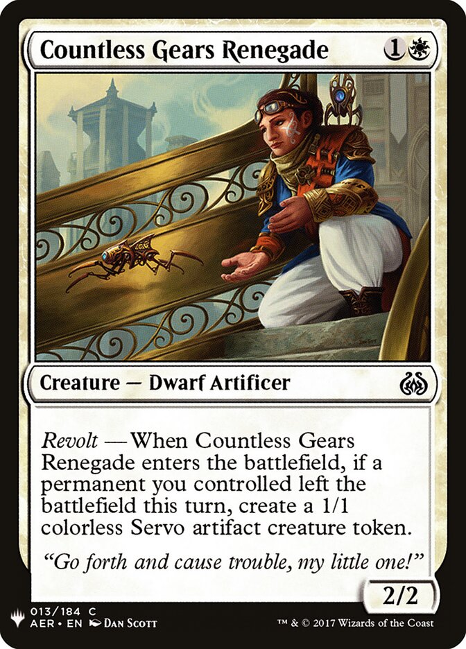 Renegada das Engrenagens Incontáveis / Countless Gears Renegade - Magic: The Gathering - MoxLand