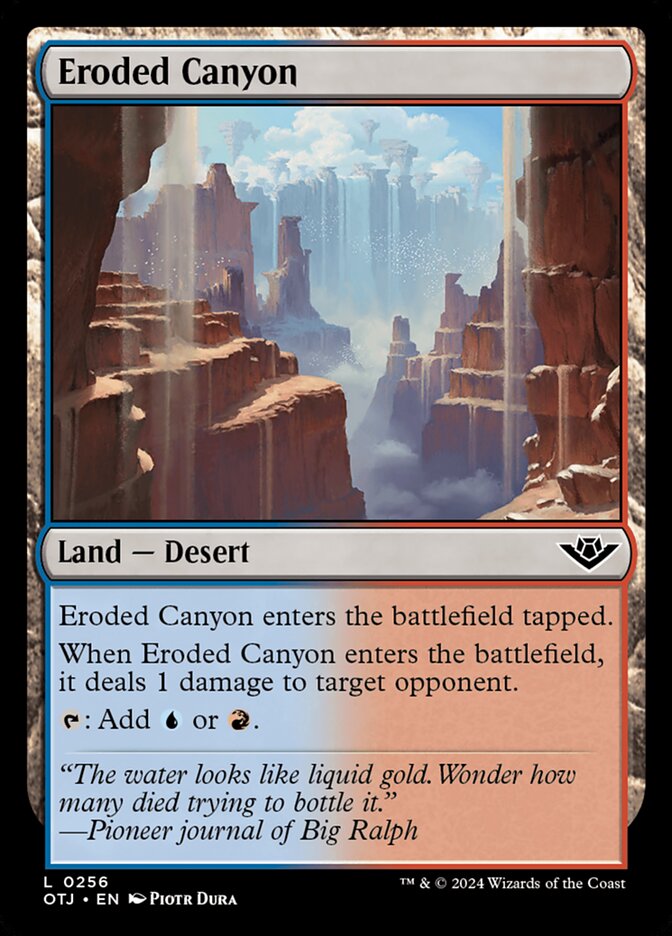 Cânion Erodido / Eroded Canyon - Magic: The Gathering - MoxLand