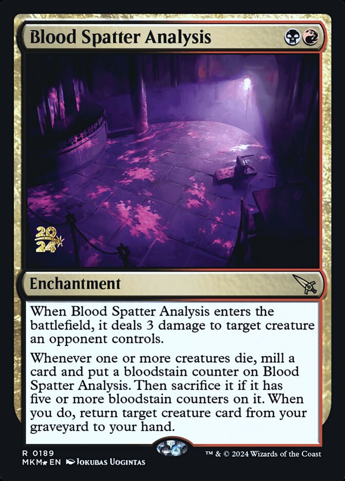 Análise das Manchas de Sangue / Blood Spatter Analysis - Magic: The Gathering - MoxLand