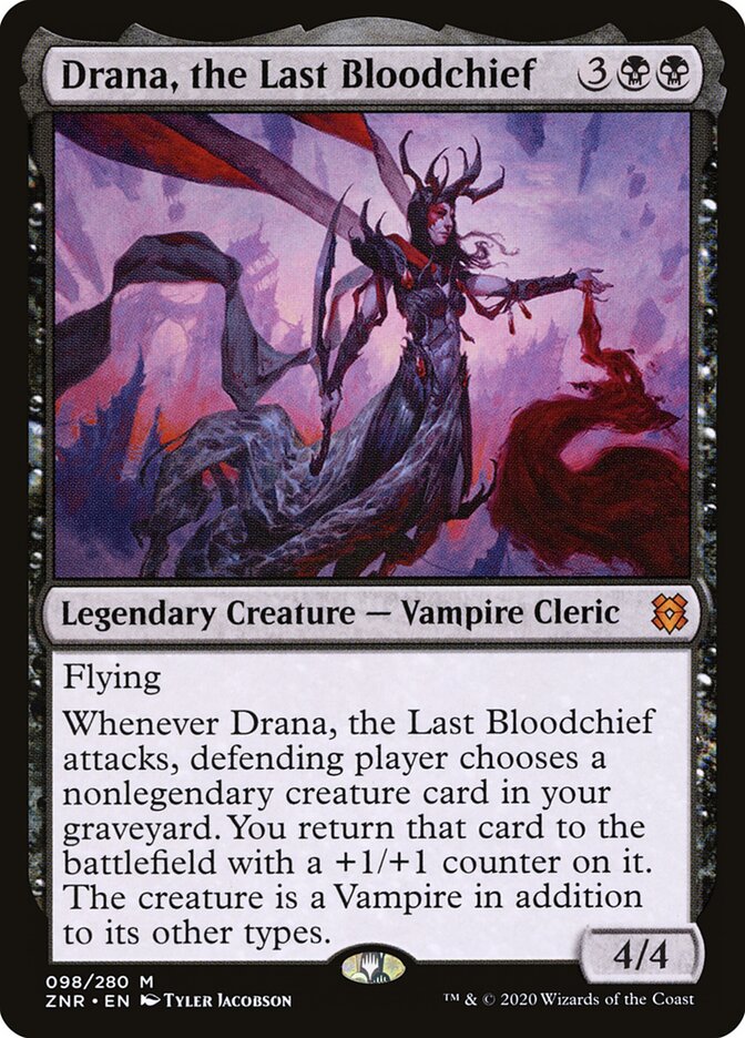 Drana, Última Grã-vampira / Drana, the Last Bloodchief - Magic: The Gathering - MoxLand