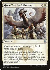 Decreto do Grande Mestre / Great Teacher's Decree - Magic: The Gathering - MoxLand