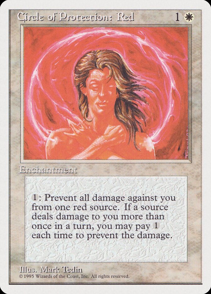 Círculo de Proteção: Vermelho / Circle of Protection: Red - Magic: The Gathering - MoxLand