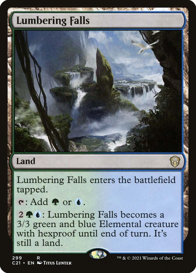 Quedas Estrondosas / Lumbering Falls - Magic: The Gathering - MoxLand