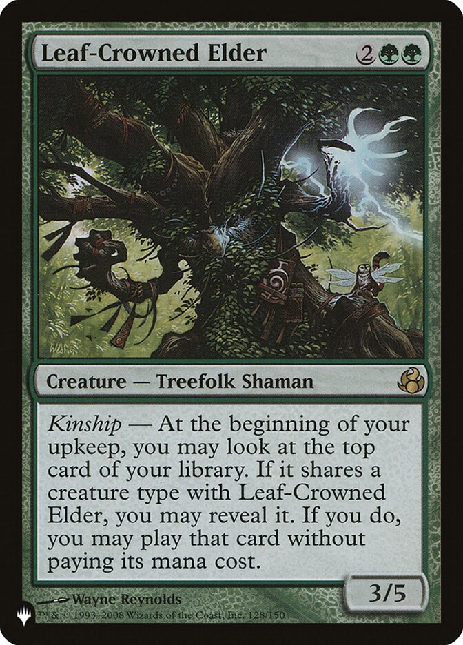 Ancião Coroa-de-Folhas / Leaf-Crowned Elder - Magic: The Gathering - MoxLand