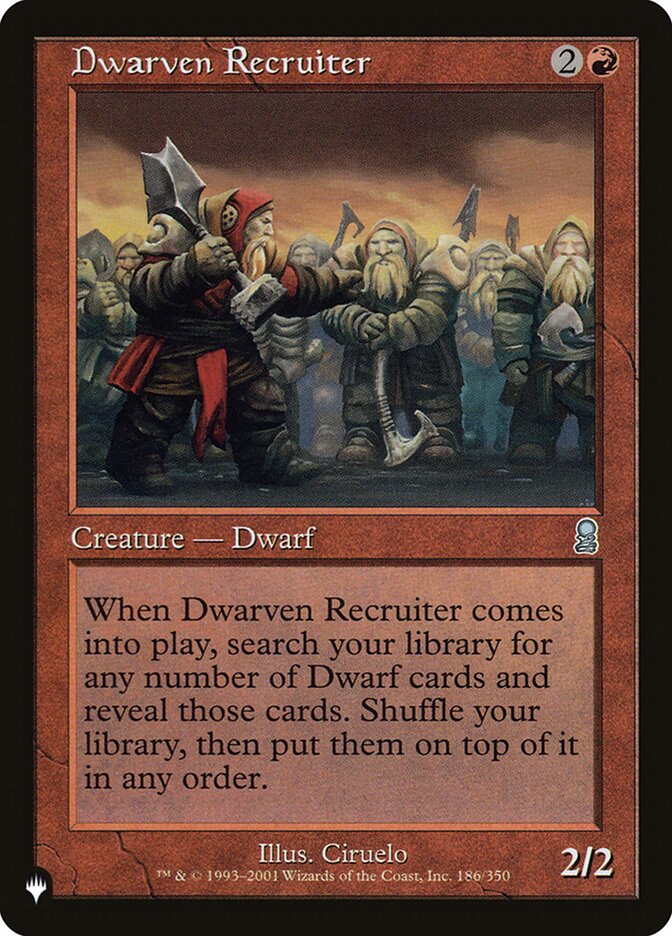 Anão Recrutador / Dwarven Recruiter - Magic: The Gathering - MoxLand