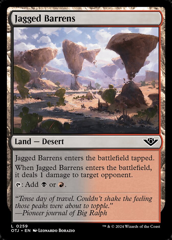 Ermos Acidentados / Jagged Barrens - Magic: The Gathering - MoxLand