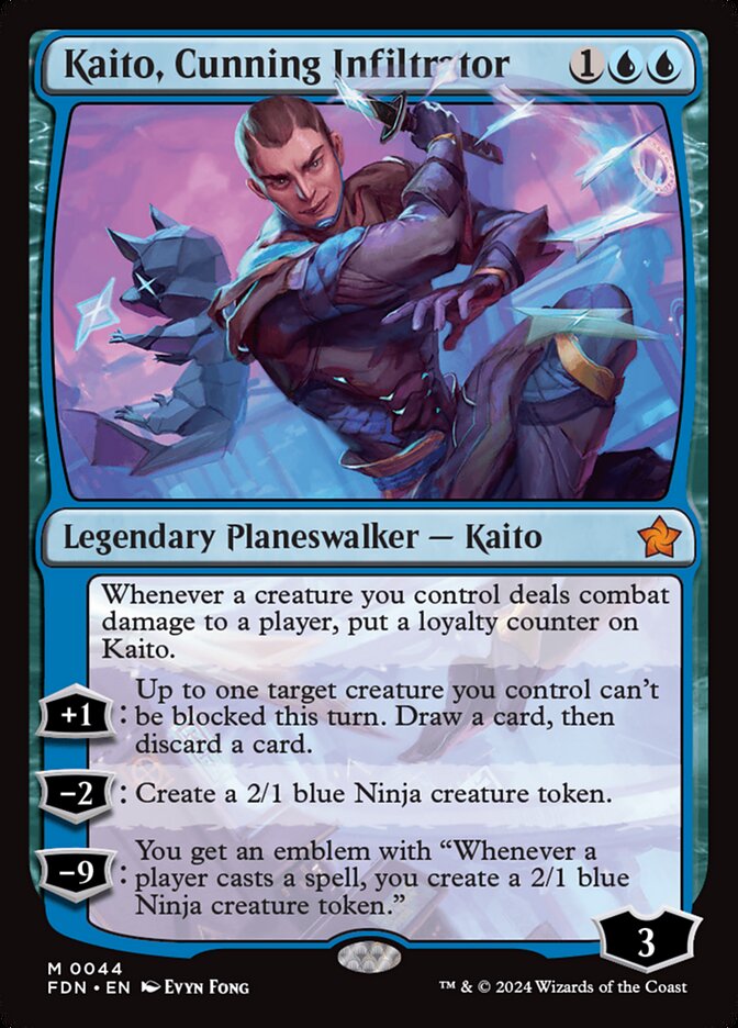 Kaito, Infiltrador Astuto / Kaito, Cunning Infiltrator - Magic: The Gathering - MoxLand