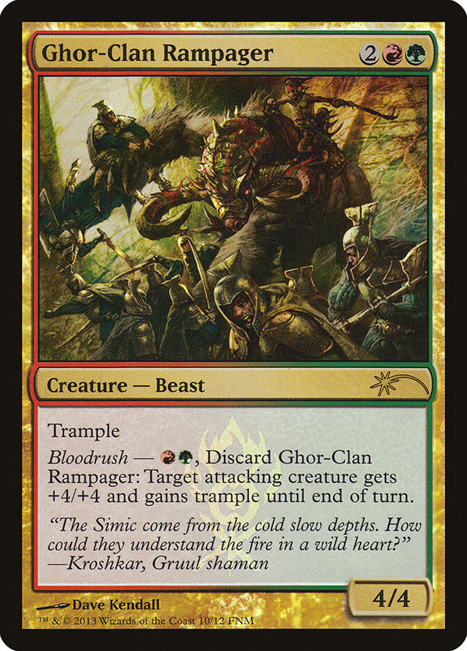 Furor do Clã Ghor / Ghor-Clan Rampager - Magic: The Gathering - MoxLand
