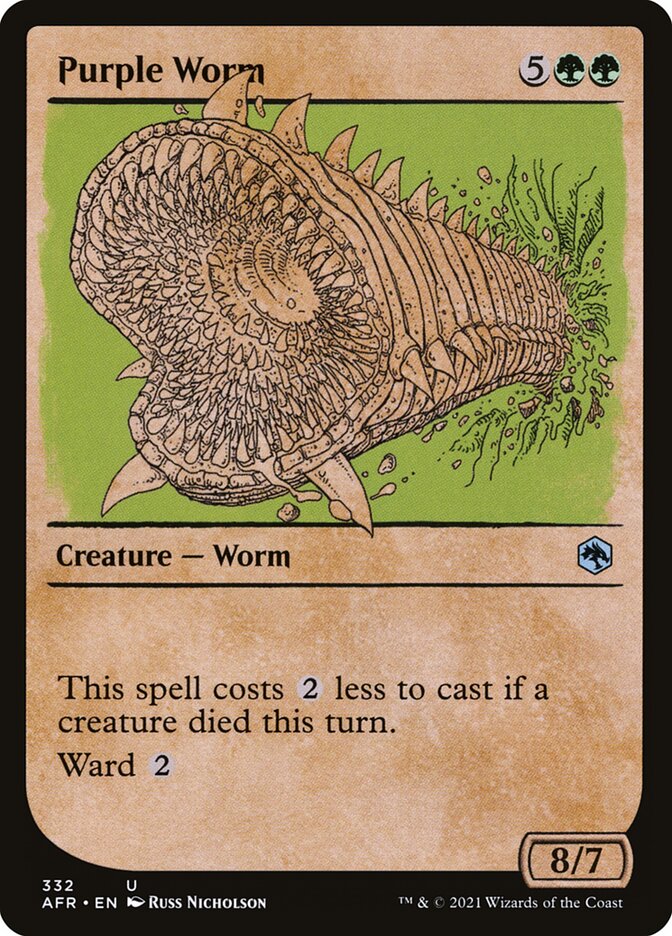 Verme Púrpura / Purple Worm - Magic: The Gathering - MoxLand