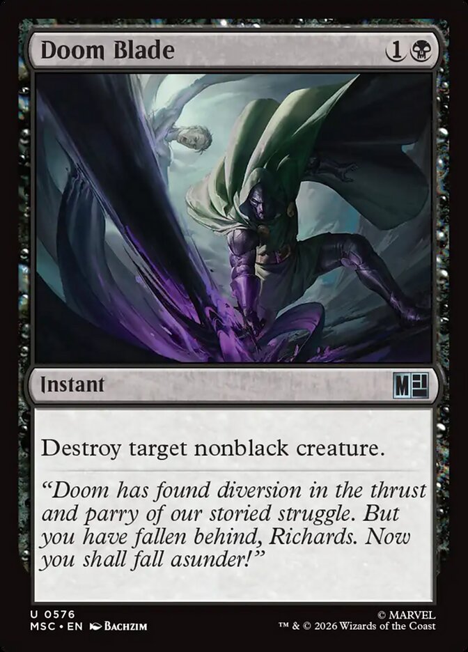 Lâmina da Destruição / Doom Blade - Magic: The Gathering - MoxLand