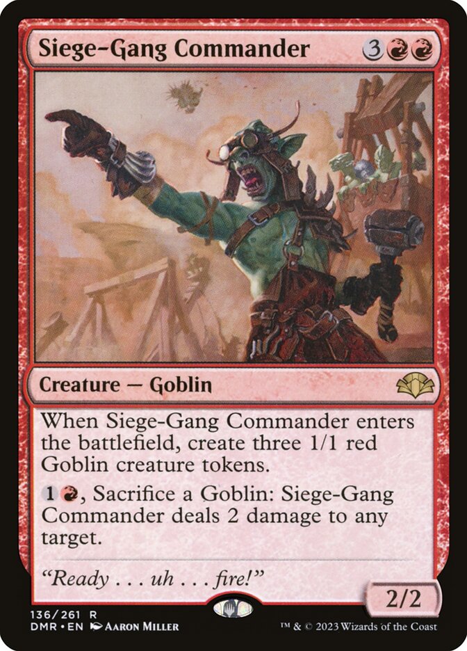 Comandante do Grupo de Cerco / Siege-Gang Commander - Magic: The Gathering - MoxLand