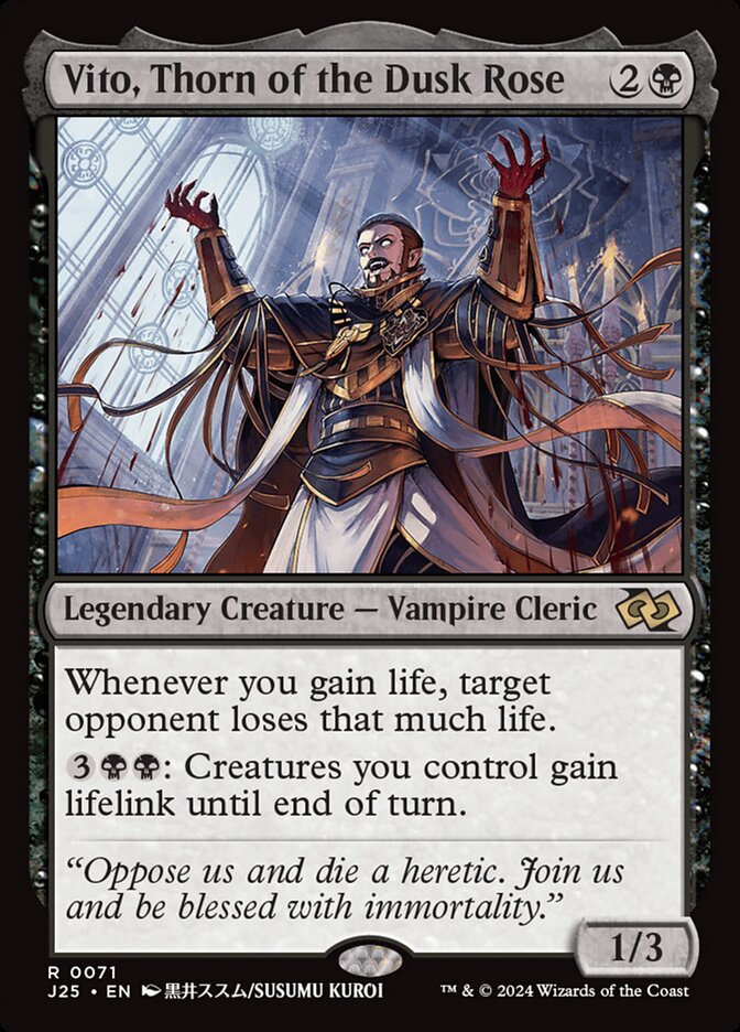 Vito, Espinho da Rosa do Ocaso / Vito, Thorn of the Dusk Rose - Magic: The Gathering - MoxLand