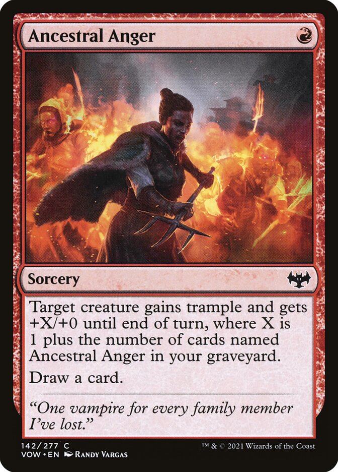 Raiva Ancestral / Ancestral Anger - Magic: The Gathering - MoxLand