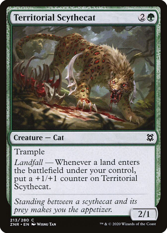 Foicepardo Territorial / Territorial Scythecat - Magic: The Gathering - MoxLand