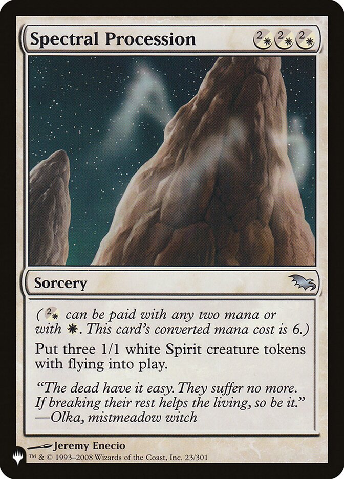 Procissão Espectral / Spectral Procession - Magic: The Gathering - MoxLand