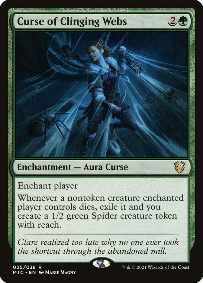 Maldição das Teias Pegajosas / Curse of Clinging Webs - Magic: The Gathering - MoxLand