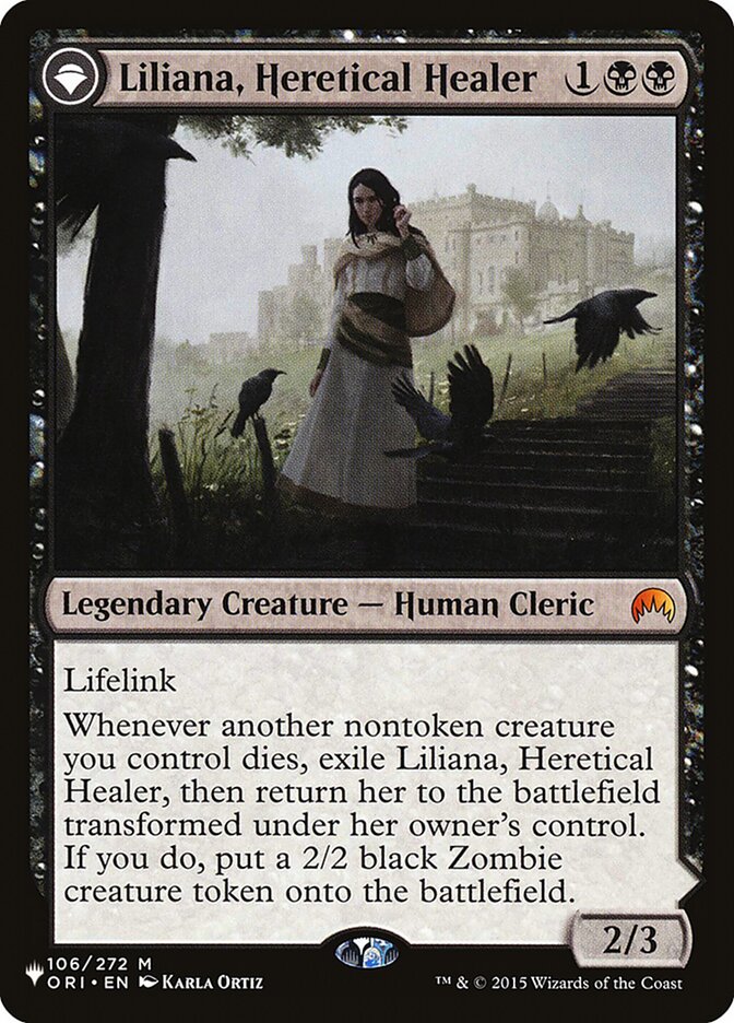 Liliana, Curandeira Herege / Liliana, Heretical Healer - Magic: The Gathering - MoxLand