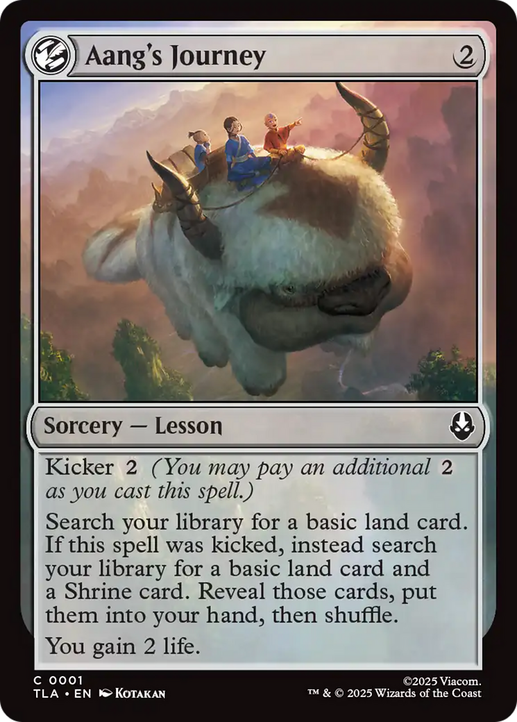 A Jornada de Aang / Aang's Journey - Magic: The Gathering - MoxLand