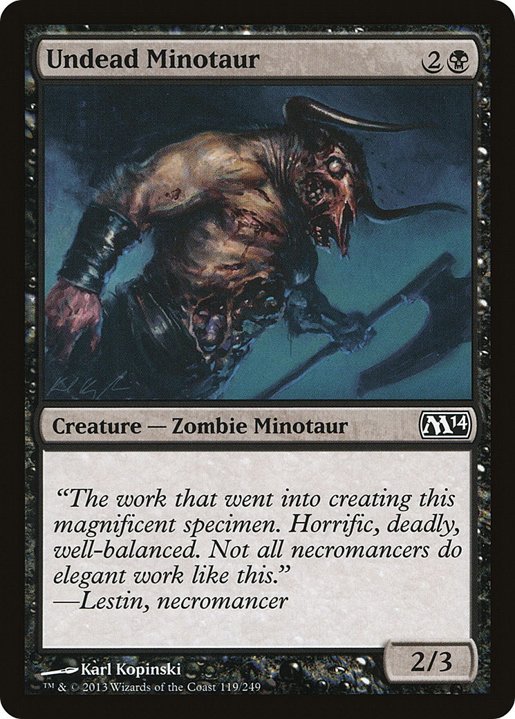 Minotauro Morto-vivo / Undead Minotaur - Magic: The Gathering - MoxLand
