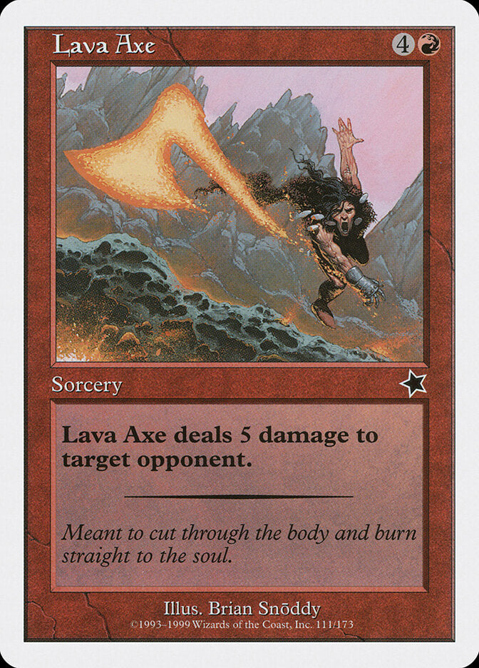 Machado de Lava / Lava Axe - Magic: The Gathering - MoxLand