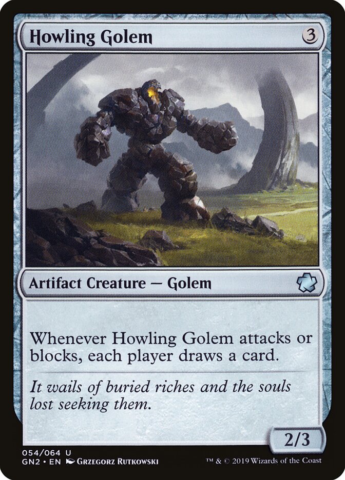 Golem Uivador / Howling Golem - Magic: The Gathering - MoxLand