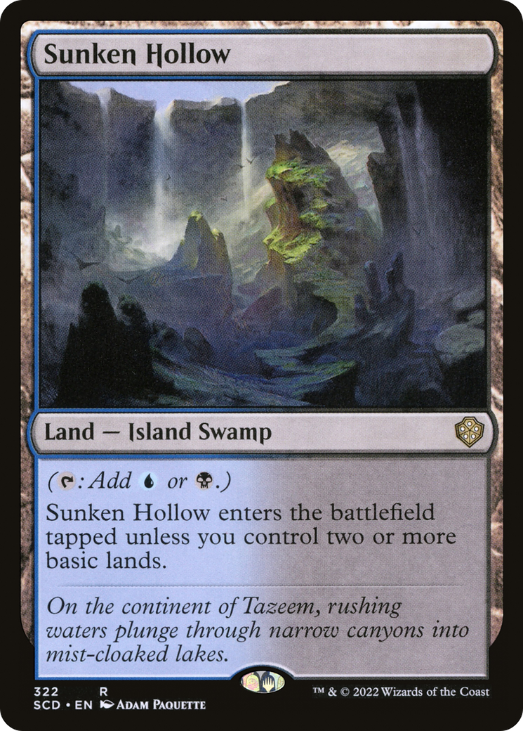 Vale Afundado / Sunken Hollow - Magic: The Gathering - MoxLand