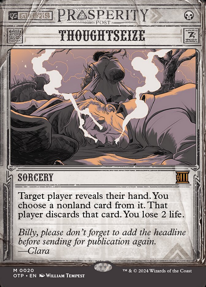 Capturar Pensamento / Thoughtseize - Magic: The Gathering - MoxLand