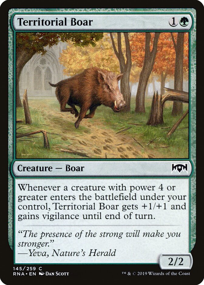 Javali Territorial / Territorial Boar - Magic: The Gathering - MoxLand