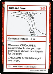 Trial and Error - Magic: The Gathering - MoxLand