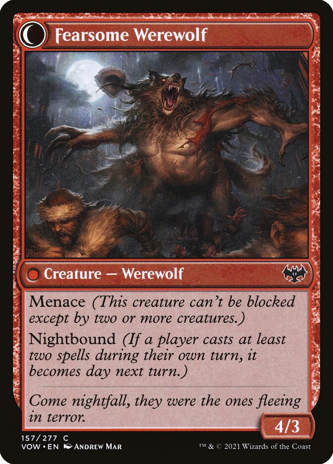 Aldeão Temeroso / Fearful Villager - Magic: The Gathering - MoxLand